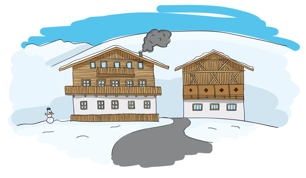 Der geschlossene Hof wird vom Höfegesetz geregelt. Das ist sozusagen das Verfassungsgesetz der Südtiroler Landwirtschaft. Dieses Höfegesetz will Landesrat Schuler nun grundlegend reformieren. Foto: ff-Grafik: Sabine Rainer