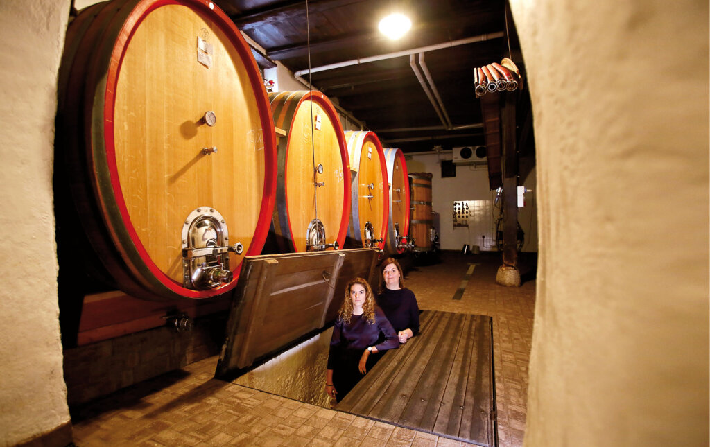 „Harmonie ist ein wichtiges Wort für uns“: Veronika (vorne) und ihre Mutter Margareth Pfeifer haben ein besonderes Verhältnis zum Wein. Foto: Alexander Alber