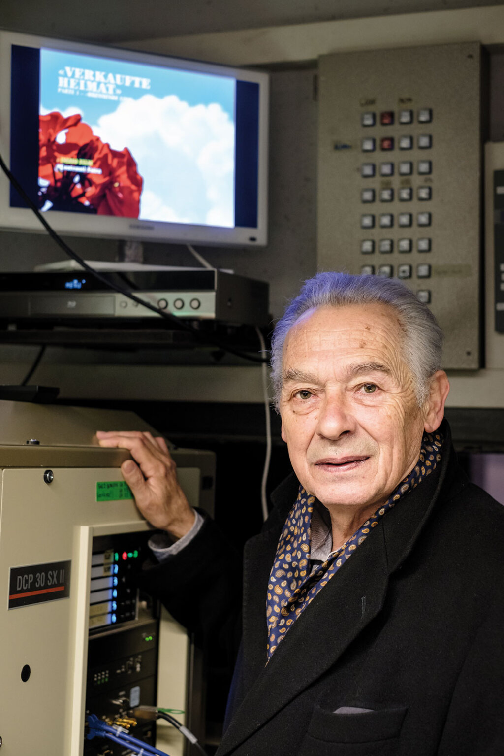 Felix Mitterer in der Vorführkabine des Filmclubs in Bozen: „Wollte vor allem gerecht sein.“ Foto: Ludwig Thalheimer