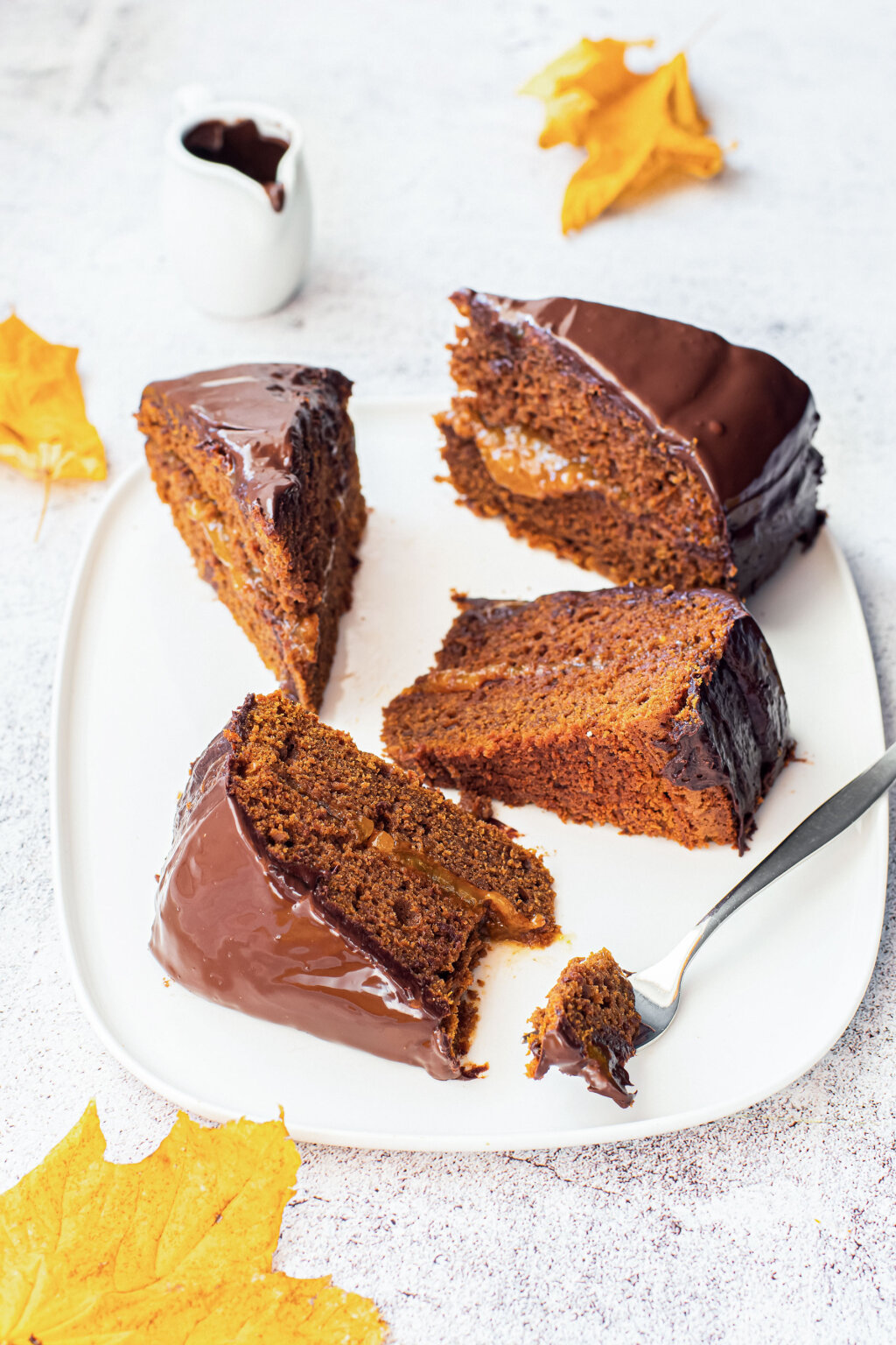 Kürbis-Schokolade-Kuchen Foto: Edition Raetia