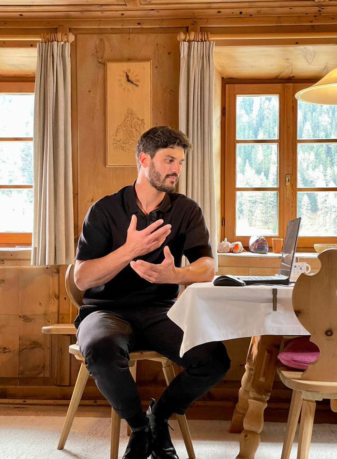 „Mein größter Fehler? Ist mein Stock im A**** :-)“ Hagen Patscheider Foto: Georg Pircher