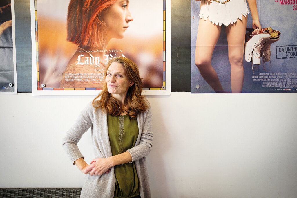 Katja Lechthaler im Bozner Filmclub: „Sich im Nichtwissen sicher fühlen als Schauspielerin braucht Mut. Ich versuche, ihn aufzubringen.“ Foto: Ludwig Thalheimer