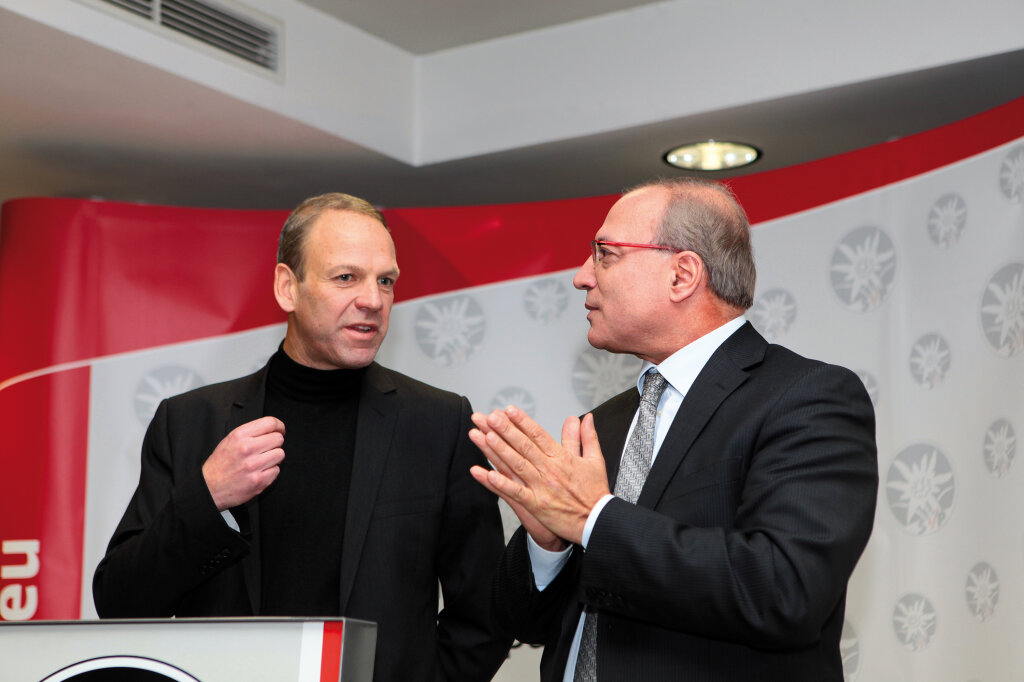 Karl Zeller und Siegfried Brugger. Foto: Alexander Alber