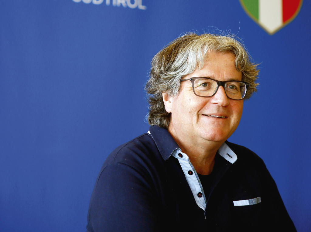 Alex Tabarelli, 62, ist der neue Präsident des Olympischen Komitees in Südtirol: „Den Sport verteidigen“. Foto: Alexander Alber