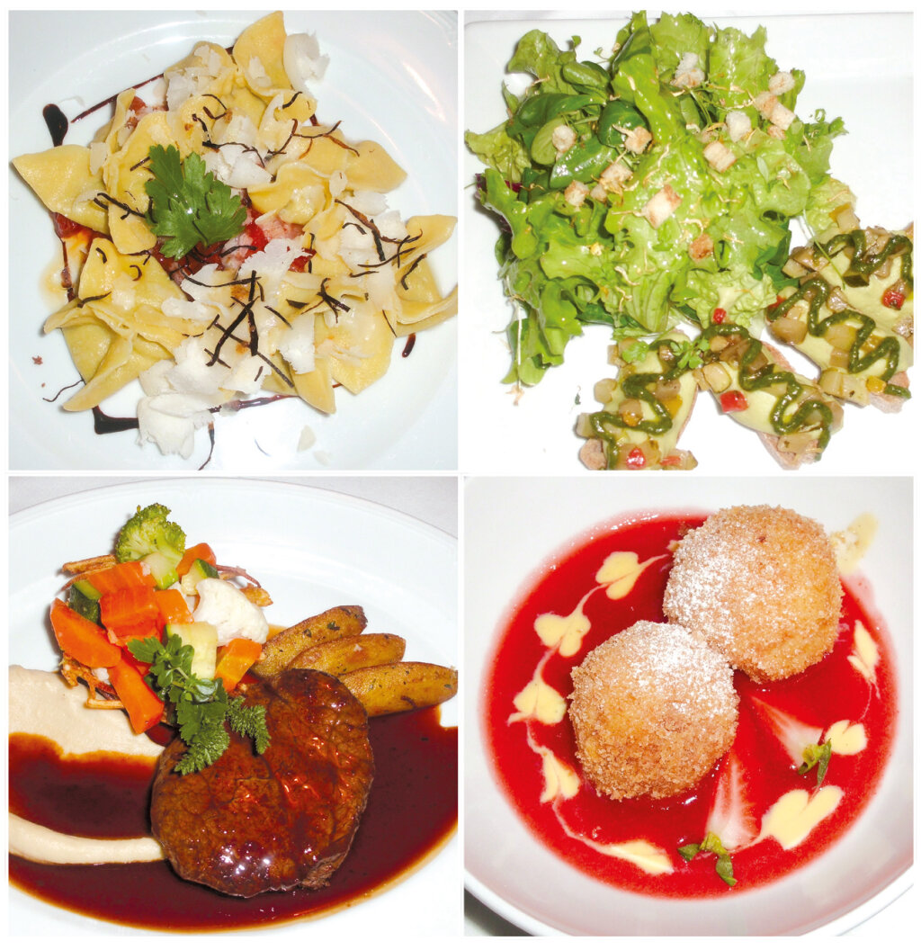 Gastronomische Grüße von der „Sonnenterrasse“: Kreationen von Christoph Feichter. Foto: Extrawurst