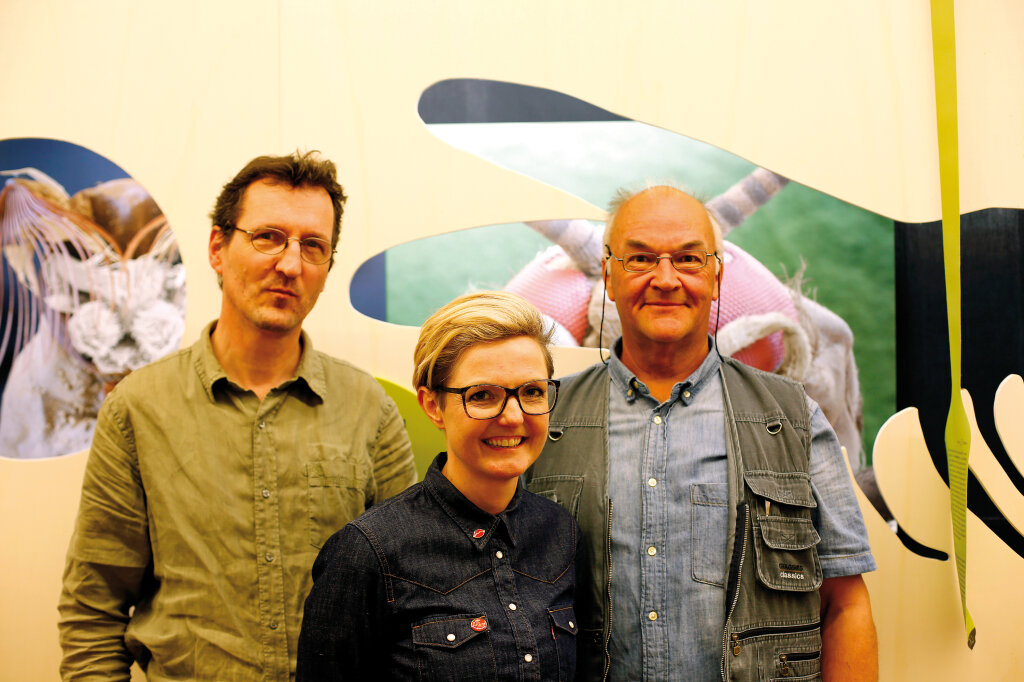 Thomas Wilhalm, Petra Kranebitter und der stellvertretende Direktor Benno Baumgarten vom Naturmuseum Bozen. „Viele Landwirte haben sich von der Natur entkoppelt.“ Foto: Alexander Alber