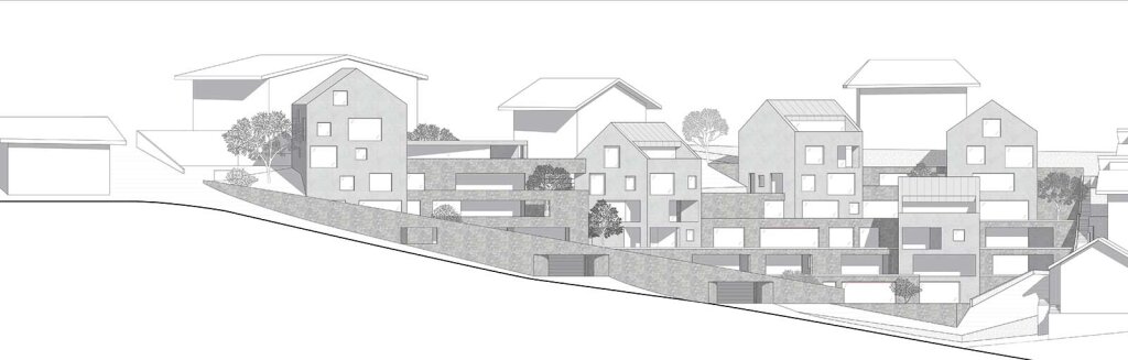Oberegger-Projekt am Ortnerweg in Kranebitt bei Brixen. Foto: Archiv
