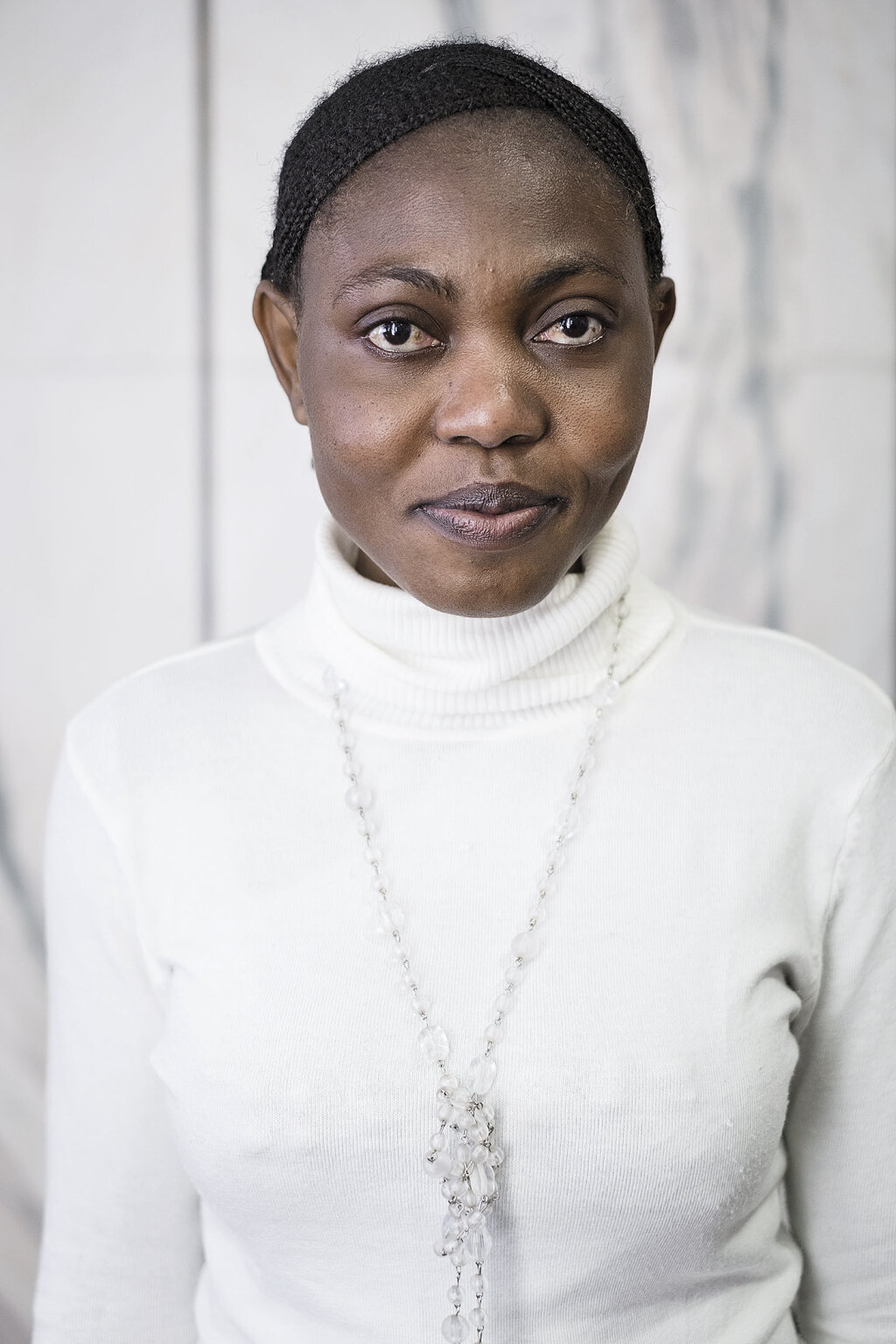 Blessing Okoedion hat aufgeschrieben, wie sie in Italien verkauft wurde. Foto: Ludwig Thalheimer