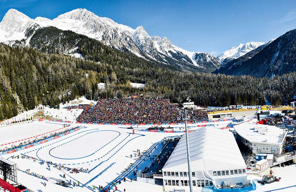 Biathlon-Zentrum in Antholz: Kritik an der Ausschreibung. Foto: Archiv