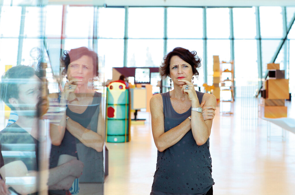 Museion-Direktorin Letizia Ragaglia im 4. Stock des Hauses: „Immer besser angenommen.“ Foto: Alexander Alber