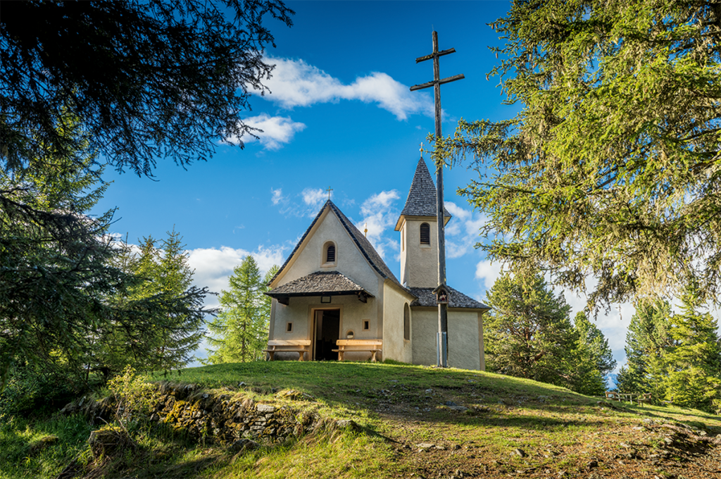 Die Wallfahrtskapelle Mariahilf auf dem Freienbühel. Foto: Edition Raetia