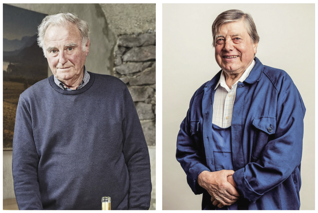 Sie waren die Pioniere des Barrique-Einsatzes in Südtiroler Kellern: die Kellermeister Luis von Dellemann und Sebastian Stocker. Foto: Archiv