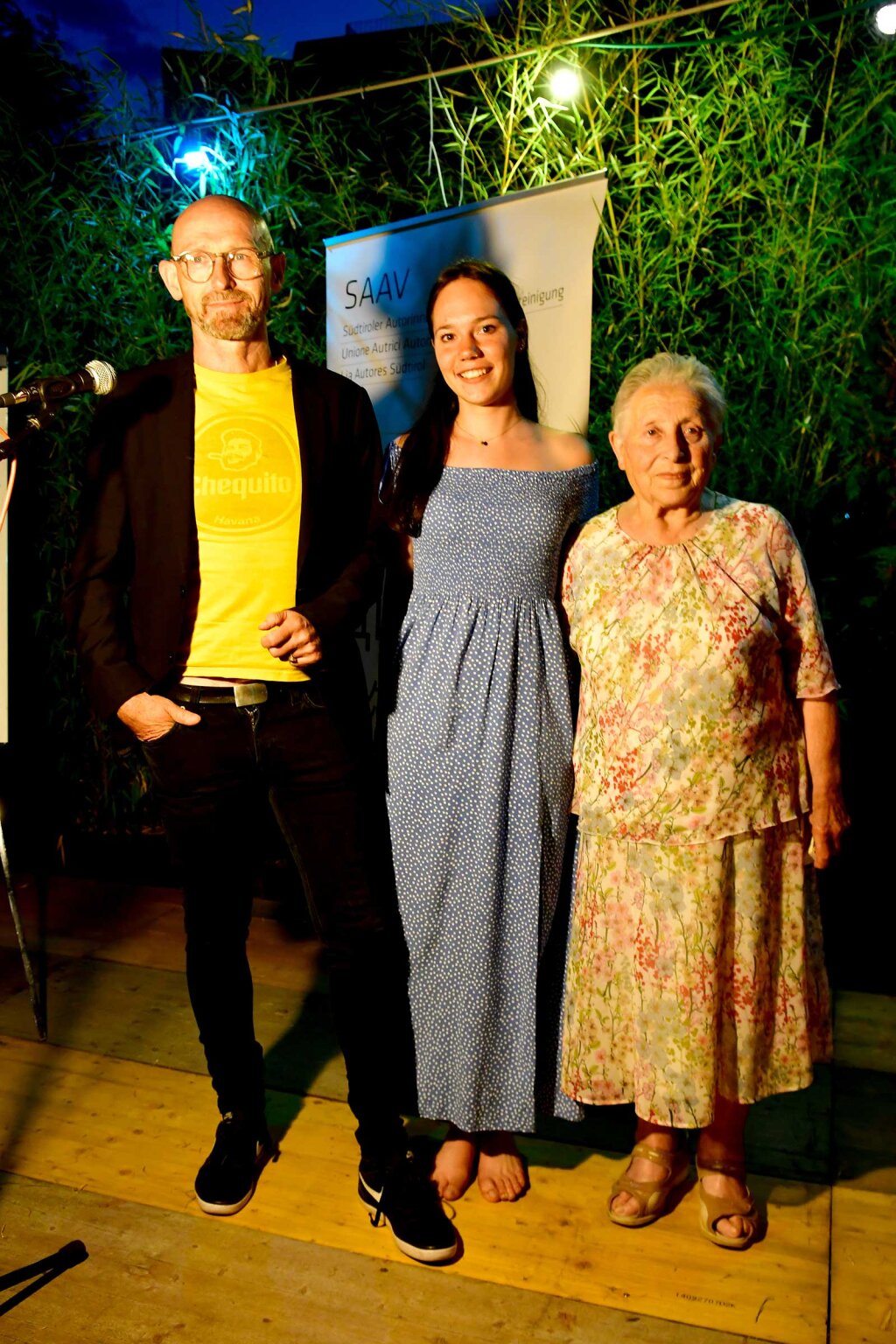 Erstplatzierte in Meran (von links): Georg Aichner alias „KI“, Valentina Gander, Maria Fliri. Foto: Gert Reinstadler