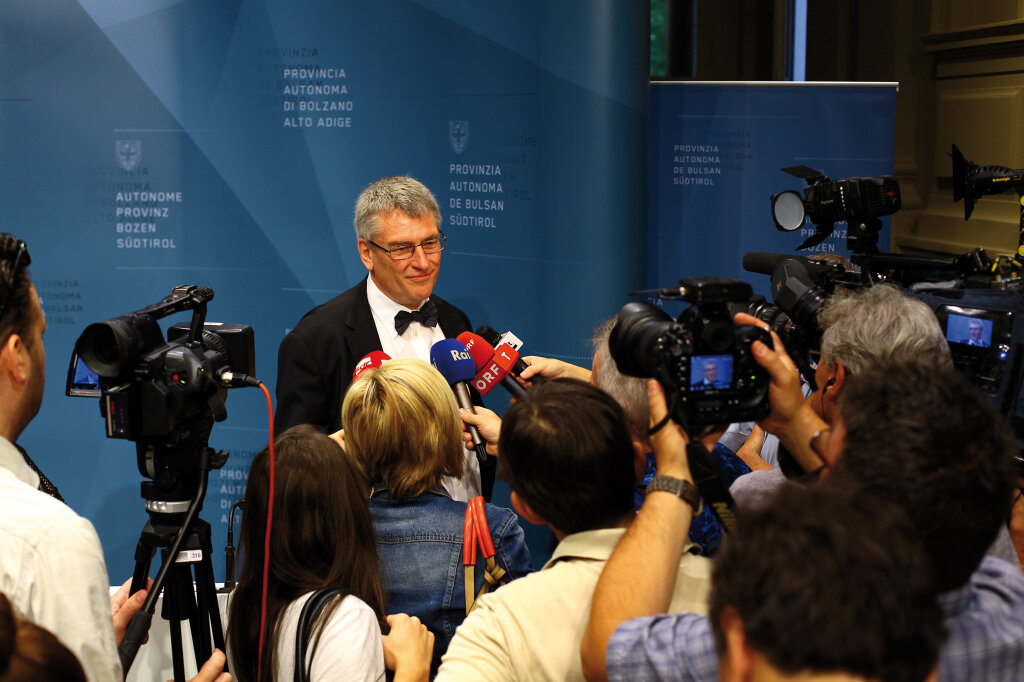 Thomas Schael bei seiner ersten Pressekonferenz im Juni 2015, damals sagte er: „Ich bin gekommen, um zu bleiben – auch über die fünf Jahre meines Vertrages hinaus.“ Foto: Alexander Alber