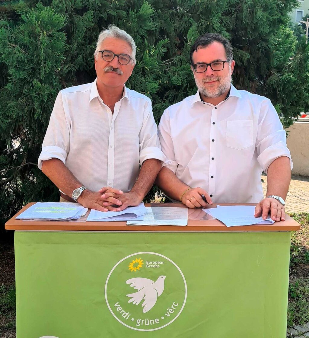 Benedikter und Wohlgemuth: „Geben Kompetenzen weg.“ Foto: Grüne
