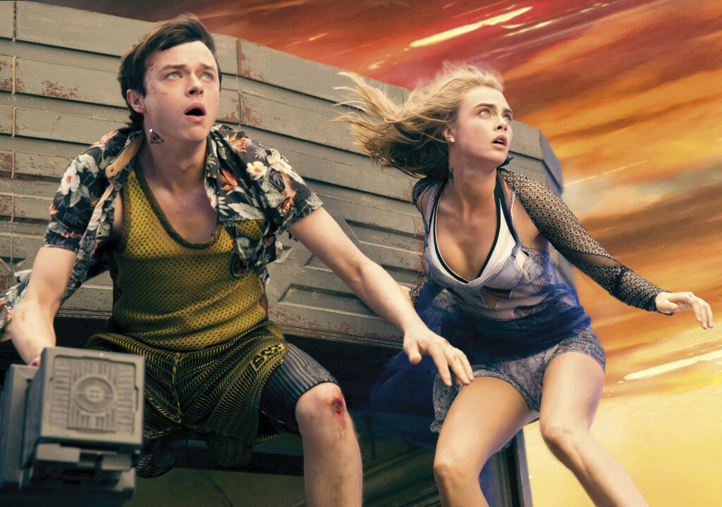Das Model und der Tränensack: Cara Delevingne und Dane DeHaan kämpfen mit Aliens gegen Menschen. Kennt man aus „Avatar“. Foto: EuropaCorp