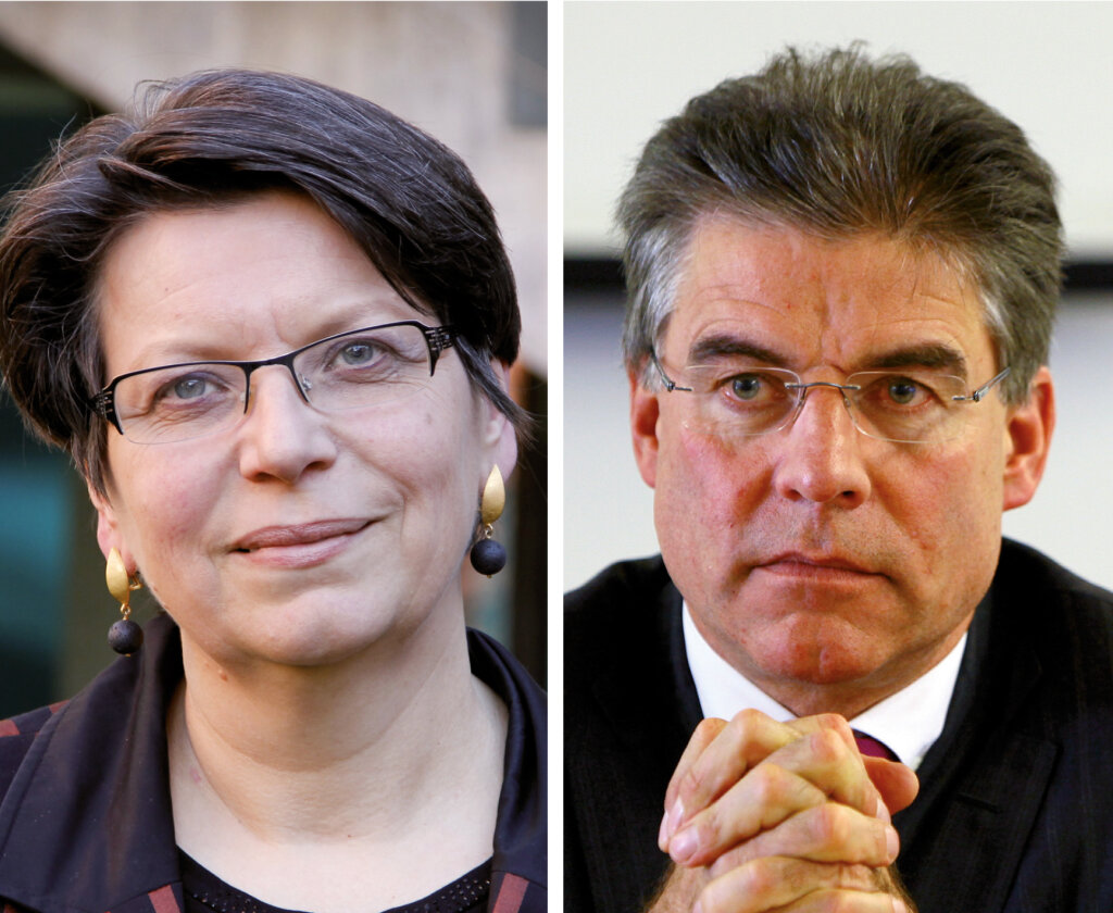 Ulrike Tappeiner soll die Nachfolge von Konrad Bergmeister antreten: Mit seiner Wahl zum Präsidenten der Stiftung Sparkasse versprach Bergmeister sein baldiges Mandatsende als Uni-Präsident. Foto: Archiv, Alexander Alber