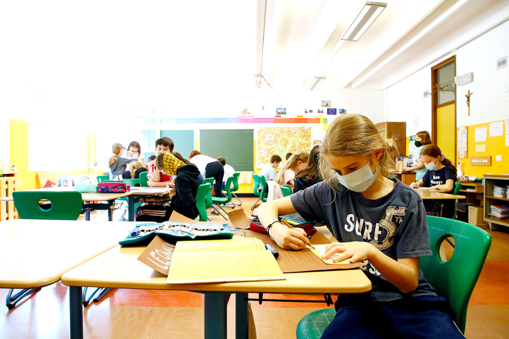 Grundschule im Pandemieschuljahr 2020/21: „Bei allen Vorschriften ein Stück Lebensfreude vermitteln.“ Foto: Alexander Alber
