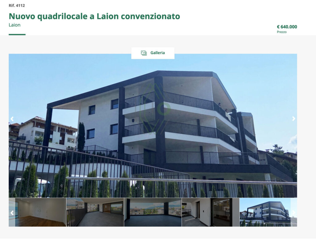 Ein Bildschirmfoto der Lajener Wohnungsanzeige: 640.000 Euro für vier Zimmer in einem Dorf. Foto: Screenshot
