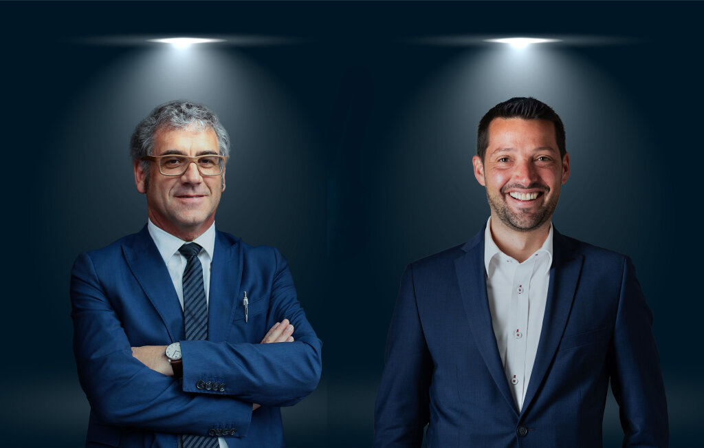 Wollten beide Präsident des Gemeindenverbands werden: Andreas Schatzer (links) unterlag schließlich seinem Herausforderer Dominik Oberstaller. Foto: Alexander Alber / Silbersalz (Montage)