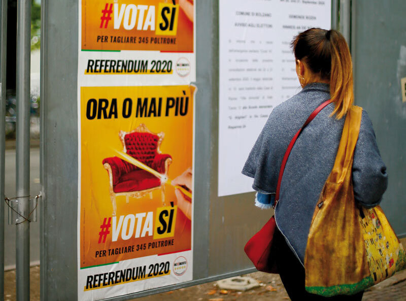 Abstimmung über die Zahl der Parlamentarier: unvollständige Verfassungsreform. Foto: Alexander Alber