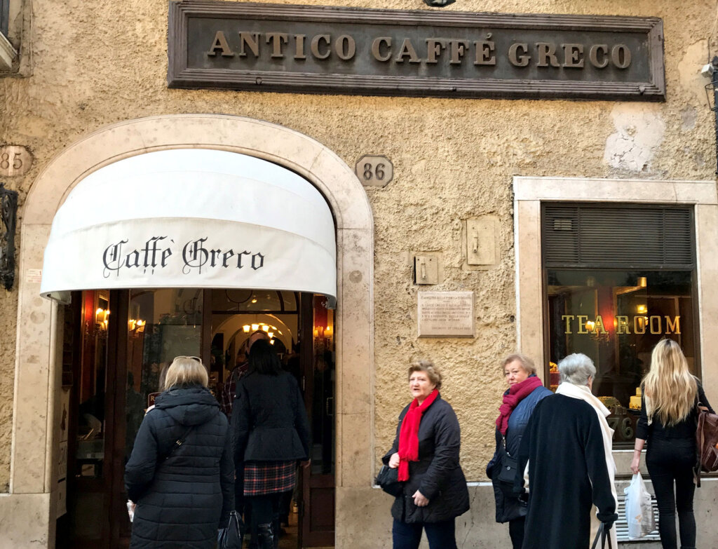 Das Caffè Greco in Rom: eines der besten Kaffeehäuser der Ewigen Stadt. Foto: Archiv