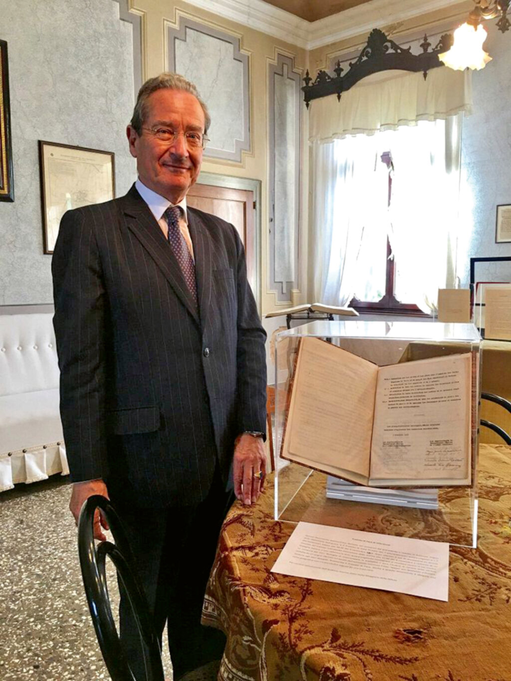 „Friedlicher Geist“: Von Egen mit Waffenstillstandsabkommen. Foto: AvE