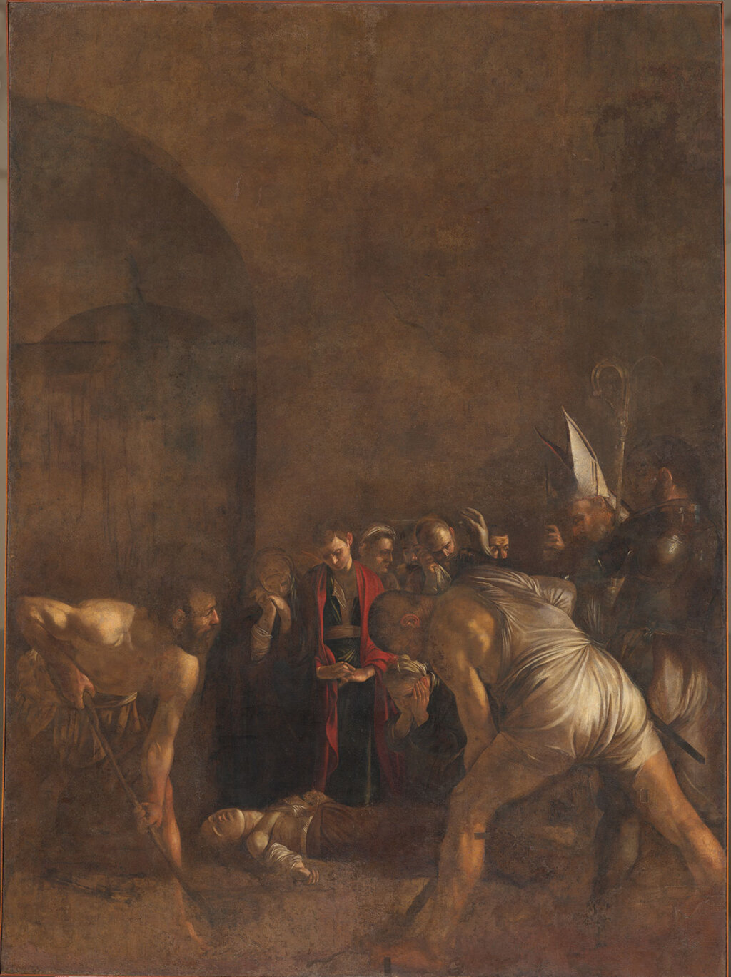Michelangelo Merisi detto il Caravaggio, Seppellimento di Santa Lucia: l’arte è (tutta) contemporanea. Foto: Mart