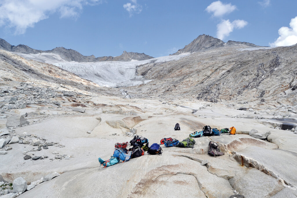 Der Große Möseler in den Bergen über Lappach im Pustertal: Vom einst mächtigen Gletscher ist nur noch wenig übrig geblieben. Foto: Elisabeth Pörnbacher