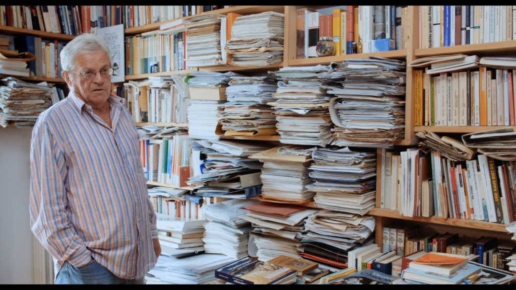 Filmszene mit Poldi Steurer aus „Heimat – Die andere Erzählung“, von Karl Prossliner. Foto: Karl Prossliner
