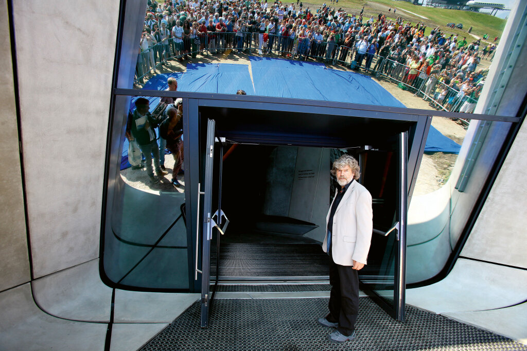 Reinhold Messner bei der Einweihung seines 6. Bergmuseums „MMM Corones“ auf dem Kronplatz (2015): „Legende des Sports“. Foto: Alexander Alber