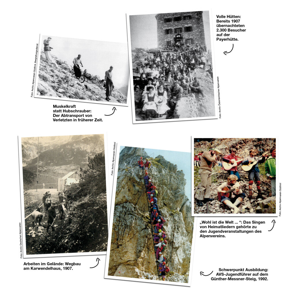 AVS historisch Foto: Archiv Alpenverein Südtirol