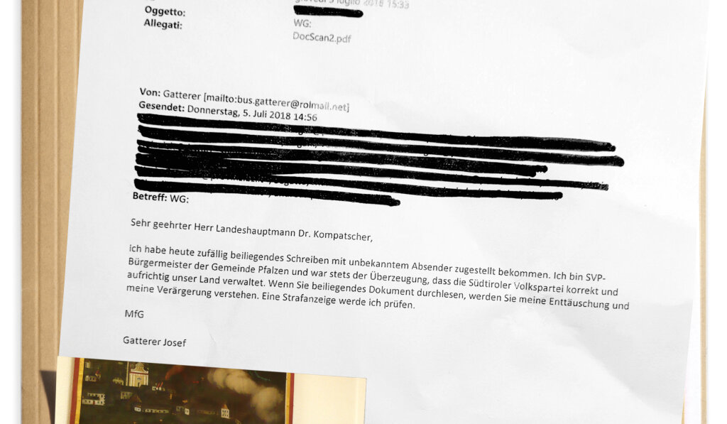 Mit seiner E-Mail an die Medien hat er 2018 eine Lawine an Ermittlungen rund um die Sad ausgelöst: Josef Gatterer, Gründer des Busunternehmens, Vater von Ingemar, ehemals Bürgermeister von Pfalzen und Bewunderer von Luis Dunrwalder. Foto: Archiv